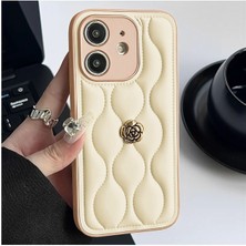 Zebana Apple iPhone 11 Uyumlu Kılıf Zebana Camellia Deri Kılıf Bej