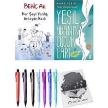 Yeşil Adanın Çocukları ve Her Şeyi Yanlış Anlayan Kedi 2'li Set - Kalem