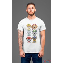 Bumeta Paw Petrol Patrol All Karakter Characters Unisex Tişört T-Shirt