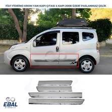 Ebal Oto Peugeot Bipper Krom Yan Kapı Çıtası 4 Prç. 2008-2015 P. Çelik