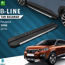 Peugeot 3008 B-Line Krom Yan Basamak 2016- Sonrası Uyumlu