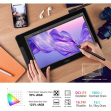 Veikk VK1600 16384 Levels 5080 Lpı 15.6" Fhd IPS Grafik Tablet + 2 Adet Kalem