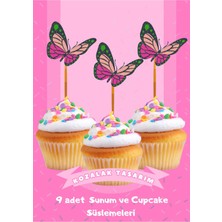 Doğum Günü Davet ve Özel Gün Cupcake ve Sunum Süslemeleri