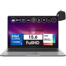 Asus Expertbook P1 P1503 Intel Core I5-13500H 16GB Ddr5 256GB SSD Freedos 15.6 Fhd Taşınabilir Bilgisayar EXP1503CVAI58512S0D06+ZETTAÇANTA