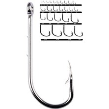 Youvella 1466 Delikli Tırnaklı Papağan Olta Iğnesi 100'LÜ Kutu Nikel 3