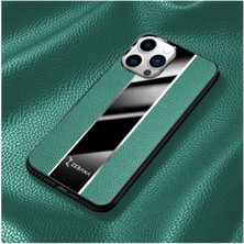 Zebana Apple iPhone 12 Pro Uyumlu Kılıf Premium Deri Kılıf Yeşil