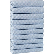 Dama Desen Pamuklu Mutfak Peçete Seti | 40X60 Cm, 5'li Set | Mavi