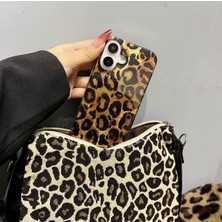 Iphone 16 Uyumlu Leopar Desenli Silikon Kılıf