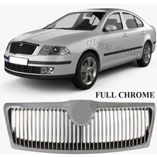 Volkspar Octavia 2005-2008 Model Arası Uyumlu Radyatör Izgarası Ön Panjur Komple Nikelajlı