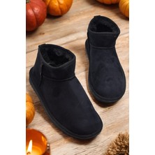 Ispartalılar 389 Günlük Kadın Bot Ayakkabı Kışlık Kürklü Sade Düz Kadın Bot