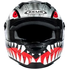 Zeus Kask Zeus ZS-811A Al-38 Slv Black Kapalı