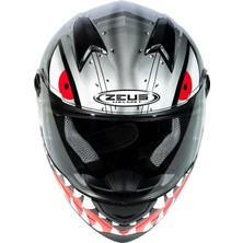 Zeus Kask Zeus ZS-811A Al-38 Slv Black Kapalı