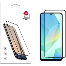 Pilanix Samsung Galaxy A16 Için Ekranı Tam Kaplayan Kenarı Kırılmaya Dayanıklı Sert 5d Cam Erkan Koruyucu Siyah