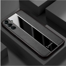 Zebana Samsung Galaxy A24 Uyumlu Kılıf Premium Deri Kılıf Siyah