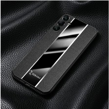 Zebana Samsung Galaxy A24 Uyumlu Kılıf Premium Deri Kılıf Siyah