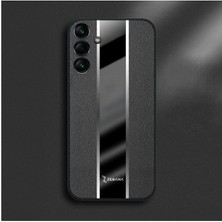 Zebana Samsung Galaxy A24 Uyumlu Kılıf Premium Deri Kılıf Siyah