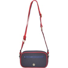 U.S. Polo Assn. Çapraz Askılı Kadın Çanta Lacivert-Kırmızı-Beyaz Us24286