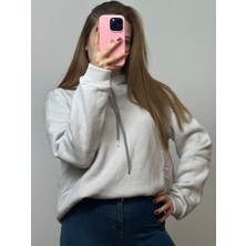 Üç Iplik Şardonlu Sweatshirt Unisex Açık Gri