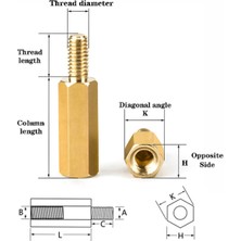 Hobi Mekatronik M3X20MM Pirinç Dişi-Erkek Elektronik Kart Yükseltici-Aralayıcı-Spacer-Distans(Standoff)-10 Adet