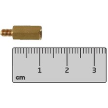 Hobi Mekatronik M3X10MM Pirinç Dişi-Erkek Elektronik Kart Yükseltici-Aralayıcı-Spacer-Distans(Standoff)-10 Adet