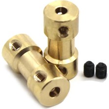 Hobi Mekatronik 2.3x2.3mm Mini Dc Motor Sabit Pirinç Kaplin