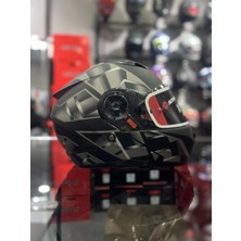 Scoyco 868 Space Siyah Çene Açılır Kask