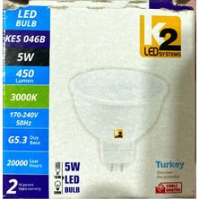 K2 5 Watt Çanak LED Ampul-Sarı Işık