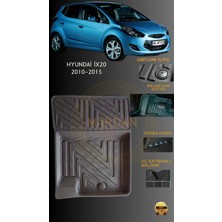 Hyundai IX20 2010-2015 Için 4,5d Carbon Lüx Havuzlu Paspas - Tpe Malzeme