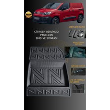 Citroen Berli̇ngo Panelvan 2019 ve Sonrası Için 4,5d Carbon Lüx Havuzlu Paspas - Tpe Malzeme