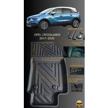 Opel Crosslandx 2017-2020  Için 4,5d Carbon Lüx Havuzlu Paspas - Tpe Malzeme