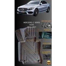 Mercedes C Serisi W205 2014-2021 Için 4,5d Carbon Lüx Havuzlu Paspas - Tpe Malzeme