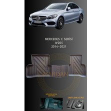 Mercedes C Serisi W205 2014-2021 Için 4,5d Carbon Lüx Havuzlu Paspas - Tpe Malzeme