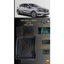 Mercedes A Serisi W176 2013-2018 Için 4,5d Carbon Lüx Havuzlu Paspas - Tpe Malzeme