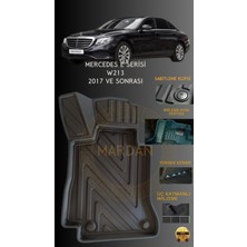 Mercedes E Serisi W213 2017 ve Sonrasi  Için 4,5d Carbon Lüx Havuzlu Paspas - Tpe Malzeme