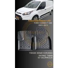 Ford Connect 2003-2013 Van Için 4,5d Carbon Lüx Havuzlu Paspas - Tpe Malzeme