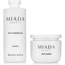 MIADA BEAUTY Coconut Duş Jeli ve Vücut Peelingi Seti