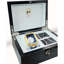 Mengi Luxury Mavi Silikon Kordon ve Kasa 45 mm