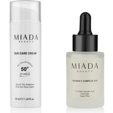 MIADA BEAUTY Vitamin C Serum ve Güneş Bakım Kremi Seti