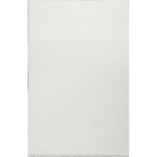 Royal Halı Momento ZV01A Beyaz Krem Akrilik Yumuşak Dokulu Modern Çizgili Halı