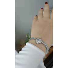Silver Zirkon Taşlı Bileklik
