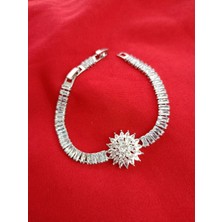 Silver Zirkon Taşlı Bileklik