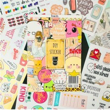 Türkiye'nin Marketi My Dıy Sticker Book 24 * 17  cm  16 Sayfa Özel Tasarım Rengarenk Sticker Kitabı (BAM-1030)