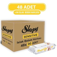 Sleepy Sensitive Islak Havlu 48X90 (4320 Yaprak)