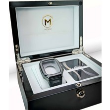 Mengi Luxury Siyah Silikon Kordon ve Kasa 40 mm / 41 mm