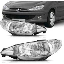 Psa Peugeot 206 Ön Sağ Sol Far Takımı 6205.S9 6204.S9