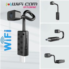 Wificam Mini Wifi USB Kamera Esnek Tasarım Canlı Izleme Sd Karta Kayıt