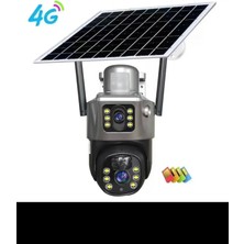 Atlas Mpia Mika 4g Ip Kamera 3 Mp + 3 Mp Çift Lens 4g Sim Kart / Solarlı Güneş Paneli Çift Yönlü Sesli Görüşme