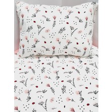 Yada Baby %100 Pamuklu Kumaştan Bebek 5 Parça Yorgan ve Nevresim Takımı & Park Beşik Seti (70 x 120 Cm)