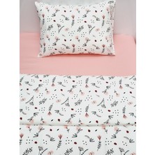 Yada Baby %100 Pamuklu Kumaştan Bebek 5 Parça Yorgan ve Nevresim Takımı & Park Beşik Seti (70 x 120 Cm)