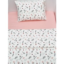 Yada Baby %100 Pamuklu Kumaştan Bebek 5 Parça Yorgan ve Nevresim Takımı & Park Beşik Seti (70 x 120 Cm)